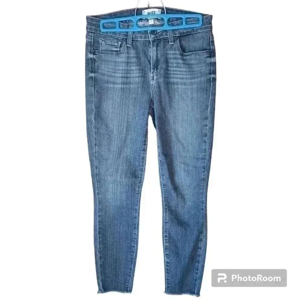 Paige Jeans Verdugo Crop Mid Rise Raw Hem Size 27